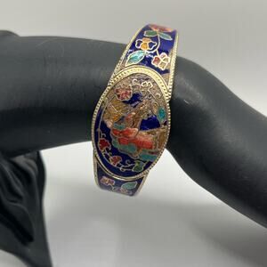 Cloisonné snap unicorn bracelet